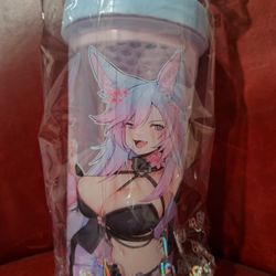 GamerSupps Waifu Creator Cup Silvervale Double Sided Limited Edition Mint Condition 