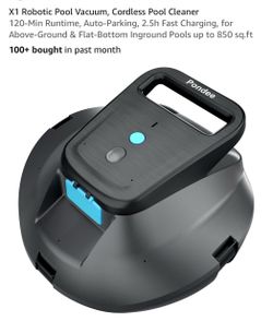 Robotic Pool Vacuum, Cordless Pool Cleaner