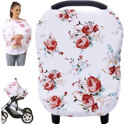 Baby Car Seat Covers - Stroller Canopy Breastfeeding Covers, Multi-Use Carseat Canopy,