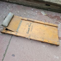 Vintage Creeper Hulberts Smash Proof Wood  Oak Shop Garage Mechanic 60s Nice Nr