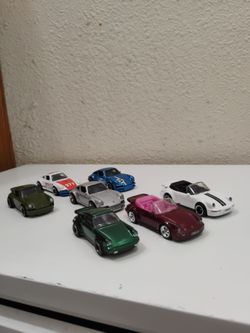 Lot of 7 porches hot wheels