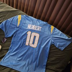 Justin Herbert Los Angeles Chargers football nfl jersey xxl xxxl baby blue  for Sale in Chino Hills, CA - OfferUp