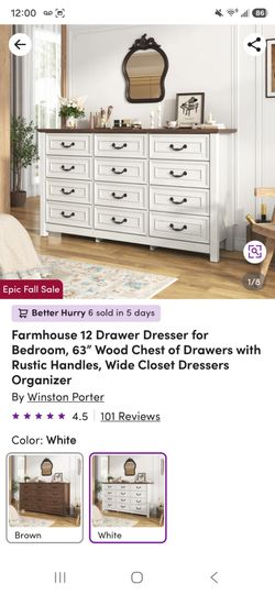 White dresser from wayfair box unopened