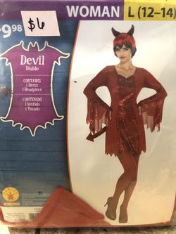 New Devil Woman size L l2/14 Halloween costume