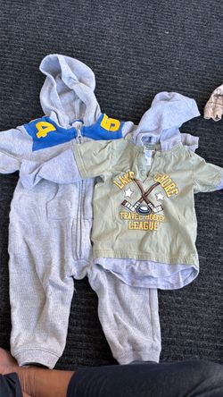 Romper and toddler hoodie