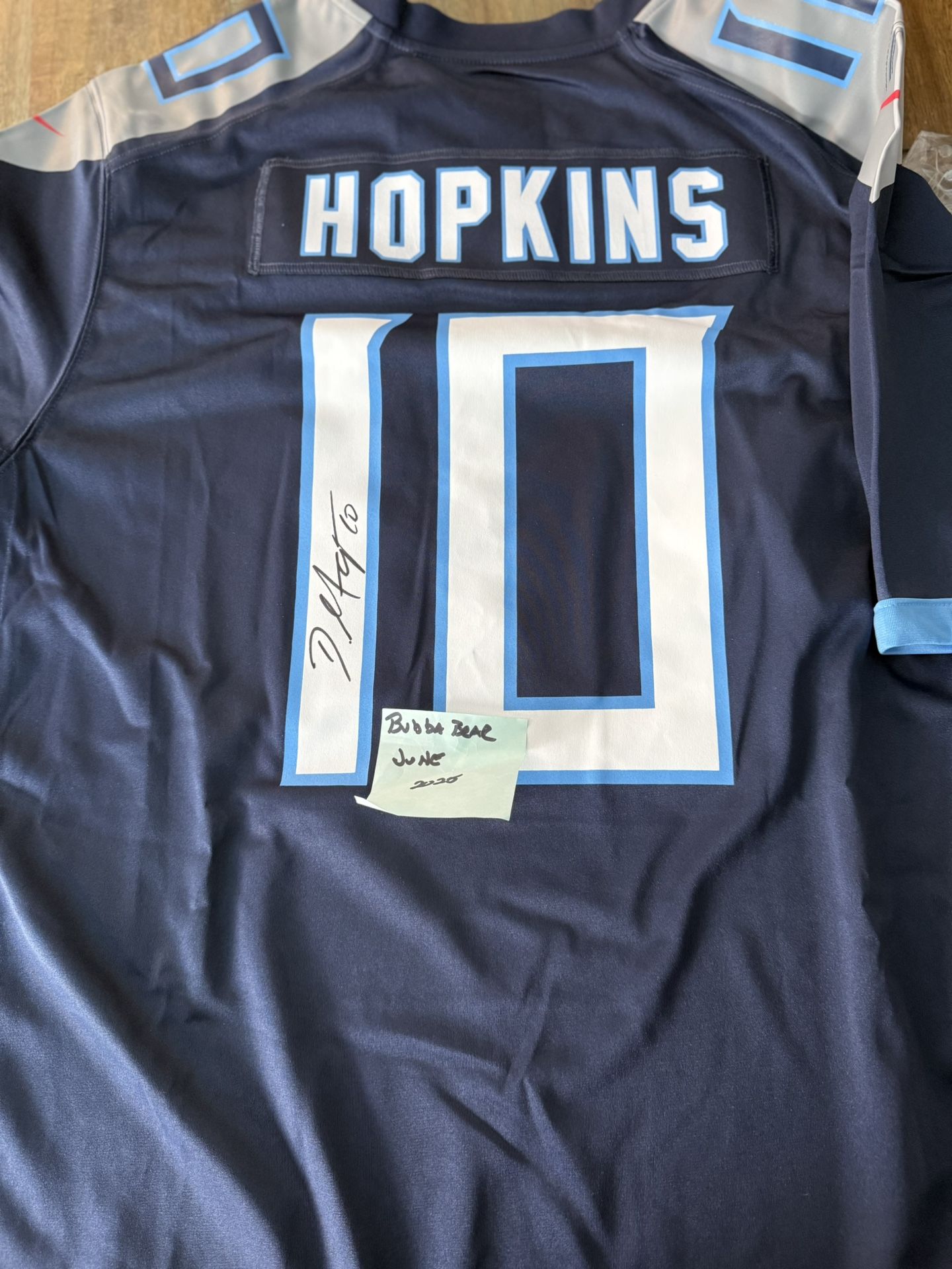 Deandre Hopkins Tennessee Titans Nike Authentic Autographed Jersey