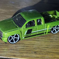 Hot Wheels Silverado Pickup Toy Green