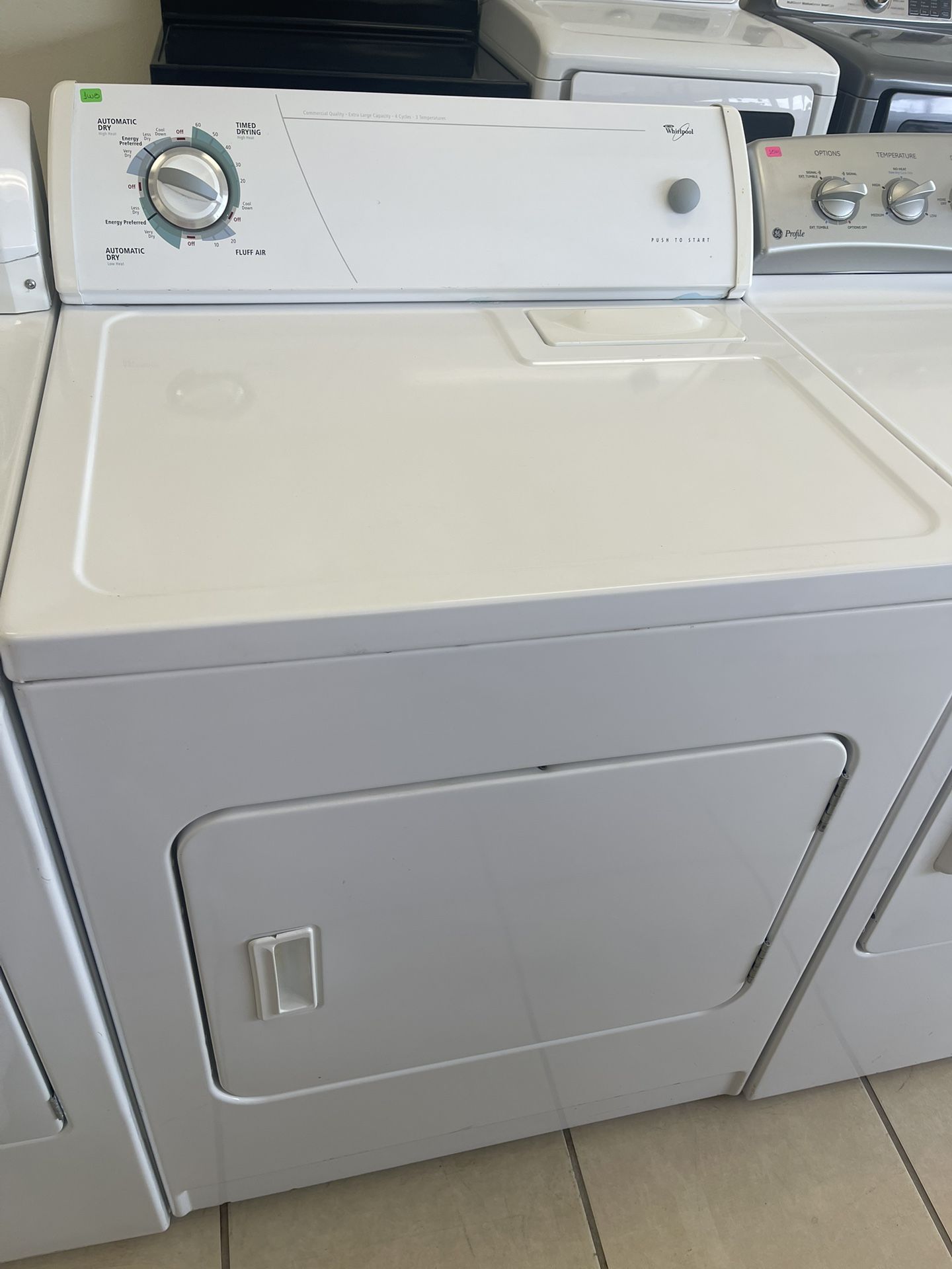 WHIRLPOOL REGULAR DRYER WHITE