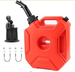 CUCNEXT Portable Fuel Tank With Locking Mount, 5L/1.3 Gallon, Red