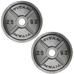 25 Lbs Cast iron Plates From Titan