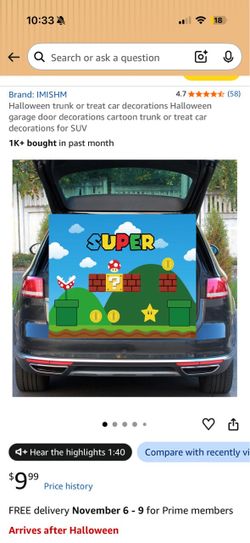 Super Mario Trunk or Treat Car Decoration
