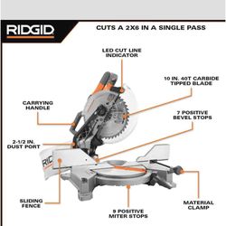 Ridgid Dual Bevel Mitre Saw
