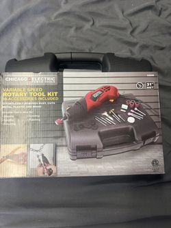 Rotary Took Kit From Harbor Freight Plus Extra Bits