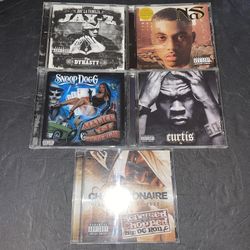 Hip Hop Rap CD Bundle Nas Snoop Dogg Jay Z 50 Cent 