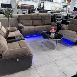 Power Recliner Sofa Set 🩷🩷🩷