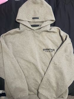 Medium Essentials dark grey hoodie with hidden side pockets