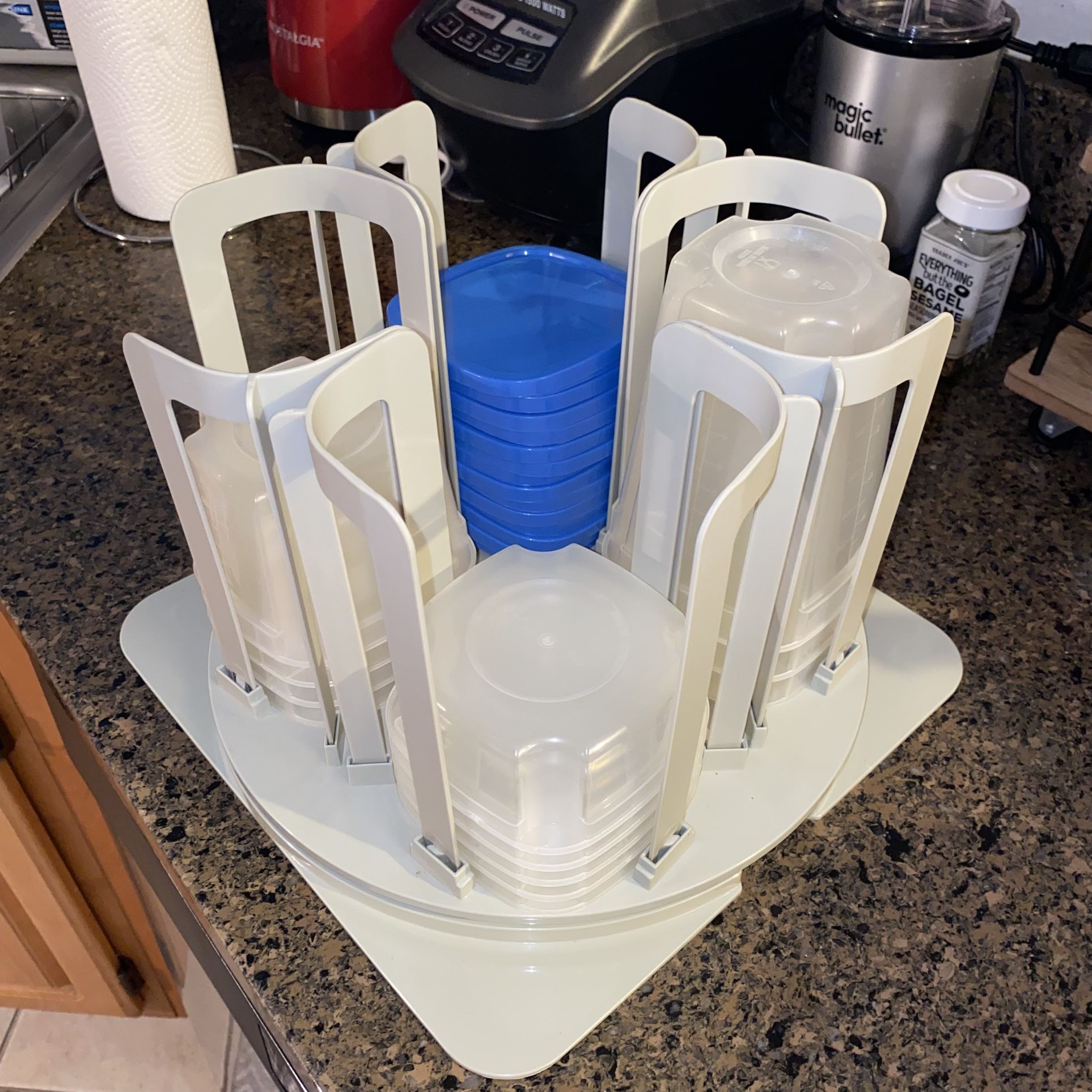 Swirl Around Tupperware Organizer – 12-Piece Storage Carousel Set