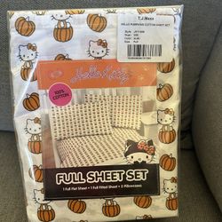 Hello Kitty hello pumpkins cotton sheet set