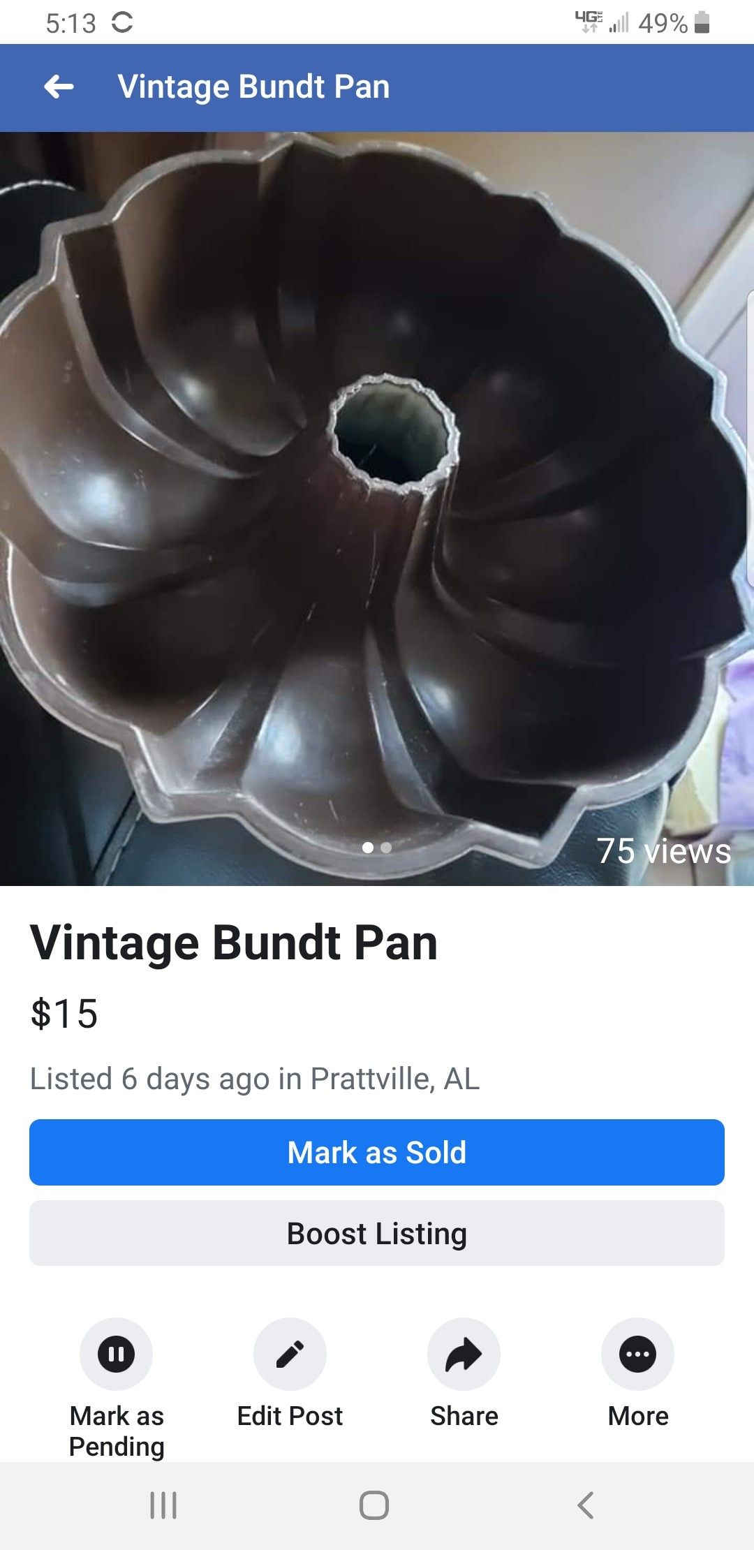Vintage Bundt Pan