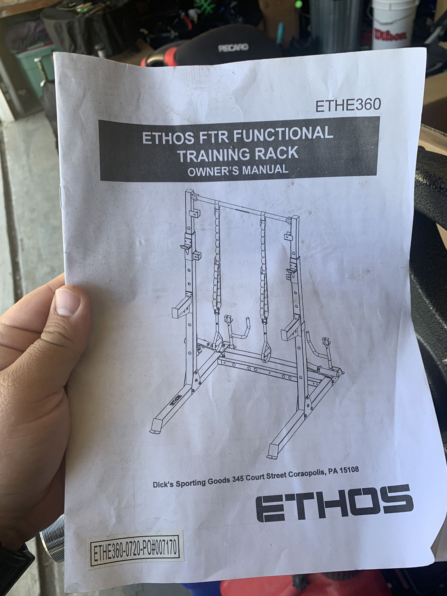 Ethos Rack Bench And Fitness Gear Weights for Sale in Upland CA