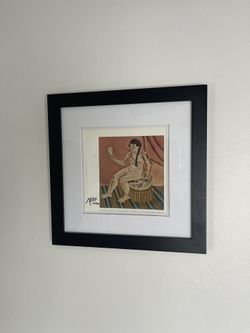REAL SIGNED JOAN MIRÓ FRAMED PRINT (AUTHENTICITY CERITFICATION INCLUDED)