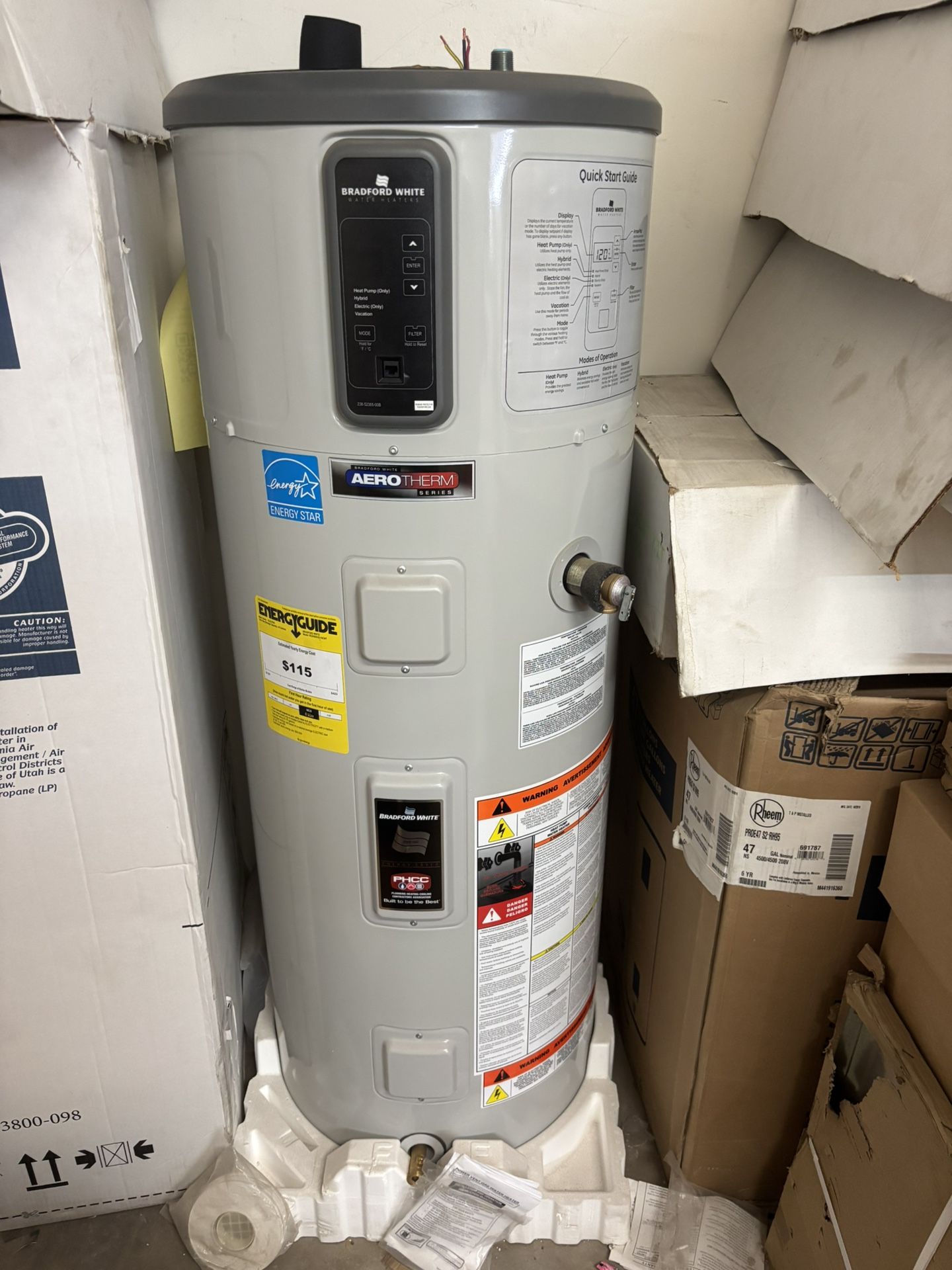 Bradford White 50 Gallon Electric Hybrid Water Heater 