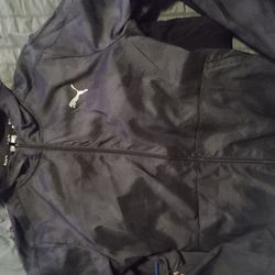 puma sweat suit, sweats, 2 coats, 1 pull over half zipp, and one windbreaker 