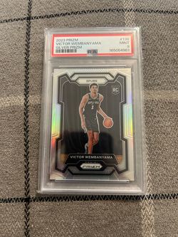 2023-24 Panini Prizm - Victor Wembanyama #136 Silver Prizm (RC) PSA 9