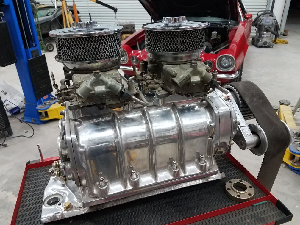 Mooneyham 671 polished BDS supercharger blower BBC Chevy big block for
