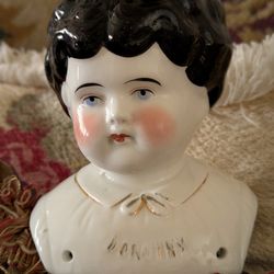 Antique German China Head Doll "Dorothy"~ 5 5"~C1890 Hertwig