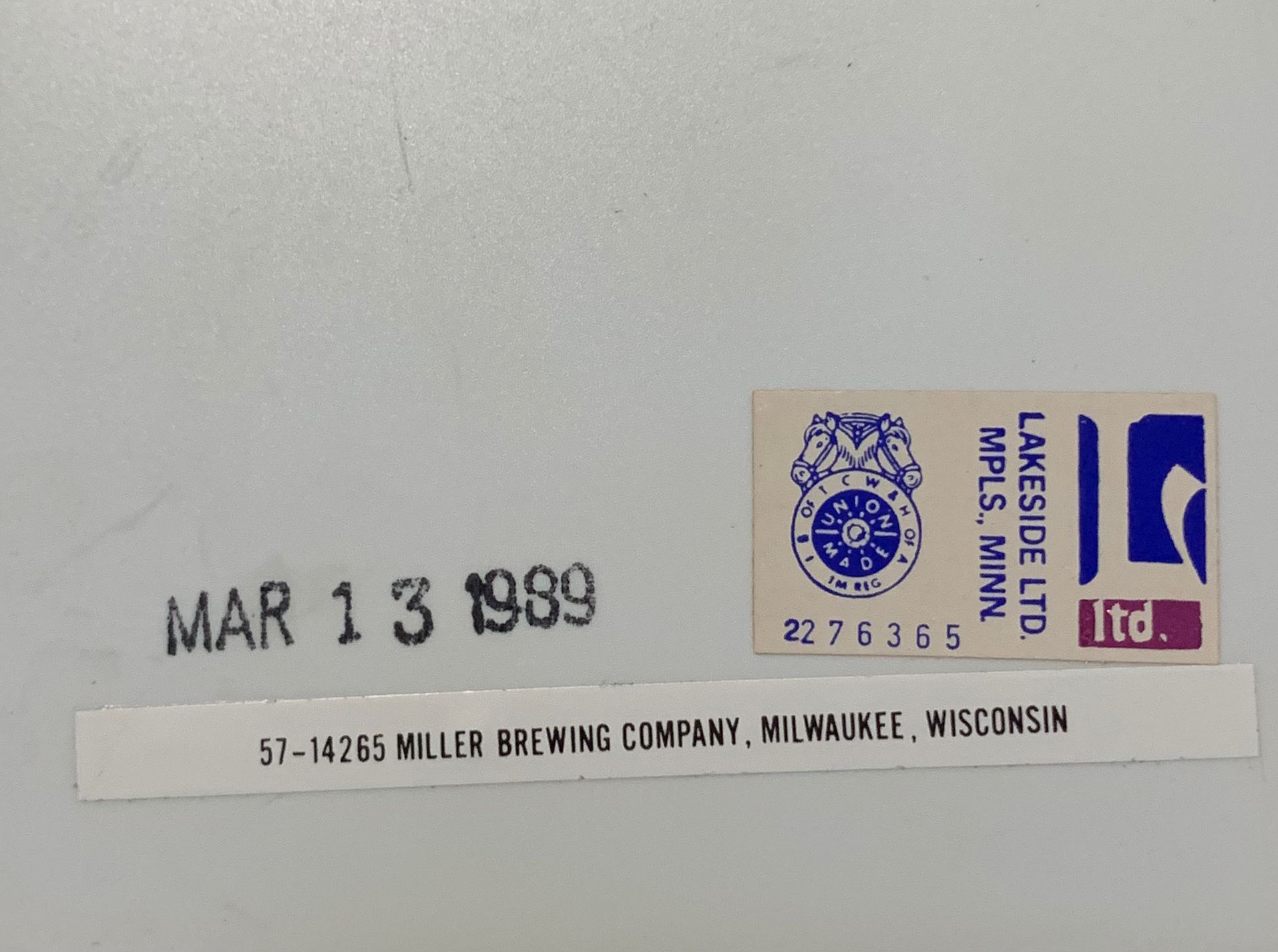 LITE BEER LIGHT UP BOTTLE NEW MINT VINTAGE 1989
