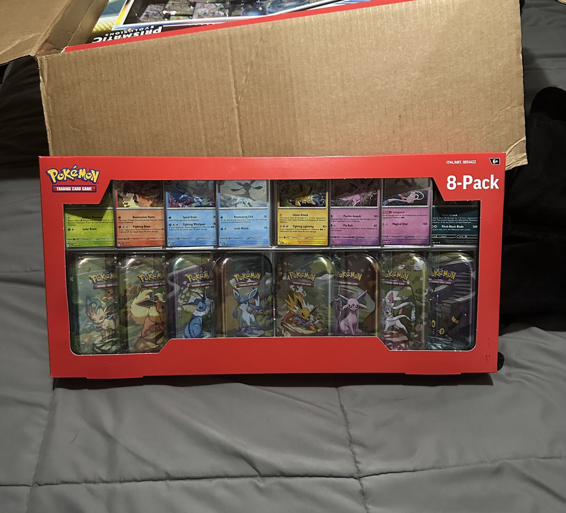 Prismatic Evolutions 8-Pack Mini Tins 