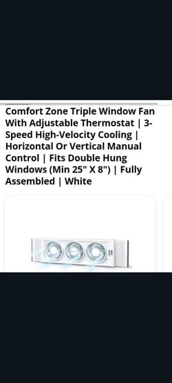 Comfort Zone 3-Fan Mechanical Window Fan