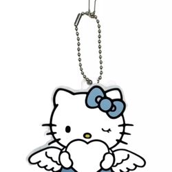 Sanrio Hello Kitty Blue Angel Keychain  (Forever 21) New Without Tags!