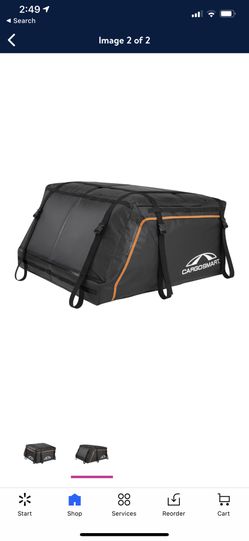 Cargosmart 15cu ft storm proof rooftop cargo bag. New in box.