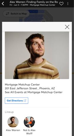 2 Alex Warren concert Ga Pit tickets for sale 6/5