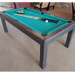 7' 3-in-1 Billiard, Table Tennis, Dining Top Table