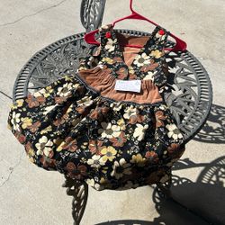 size 4 -HANDE MADE skirt & vest SET