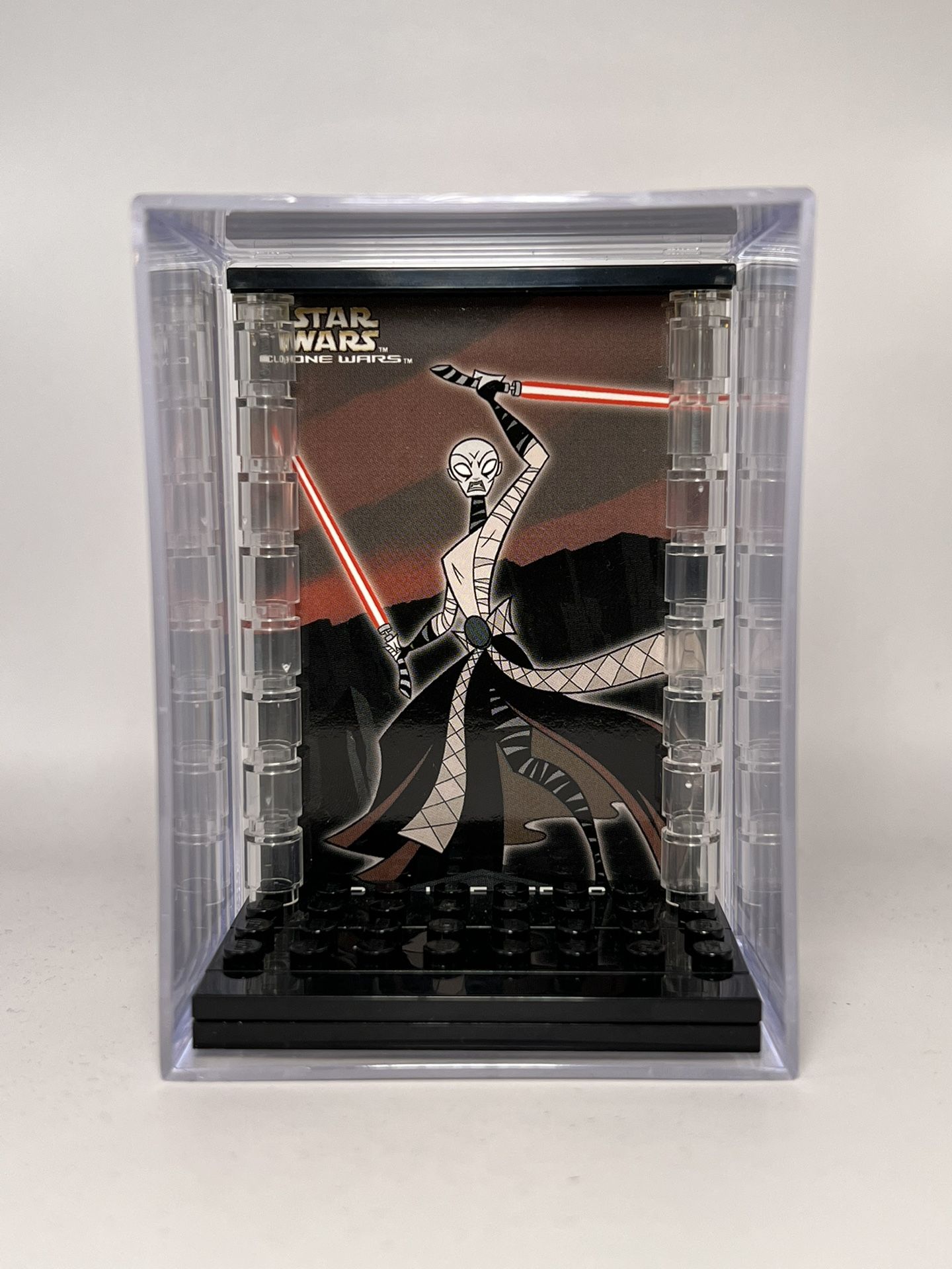 Minifigure Display Case For Lego Star Wars Asajj Ventress NO MINIFIG INCLUDED