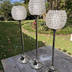 3 Decorative Candle Holders 