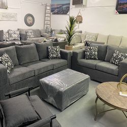 Grey Sofa And Loveseat NEW IN STOCK!!