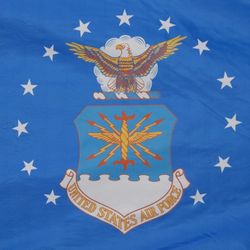 New in bag Air Force Flag Made in USA 
Made Proud to display by Active Duty Members, Veterans and Family