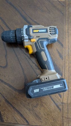 Shop Series 18V Cordless Drill with Battery and charger
