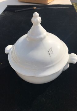 Covered Porcelain Dish (samples of my paintings)