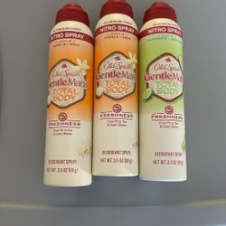 Old Spice Aerosol Whole Body Deodorant Spray for Men, Total Body Aluminum Free Spray Vanilla + Shea Cucumber Avocado  Full Size 