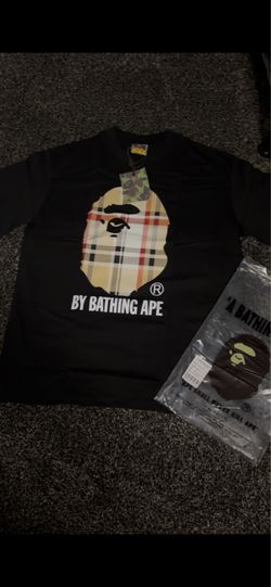 Black Burberry Bathing Ape Shirt Size Medium