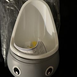 Potty Training Urinal for Boys Cute Whale with Funny Aiming Target - Gray