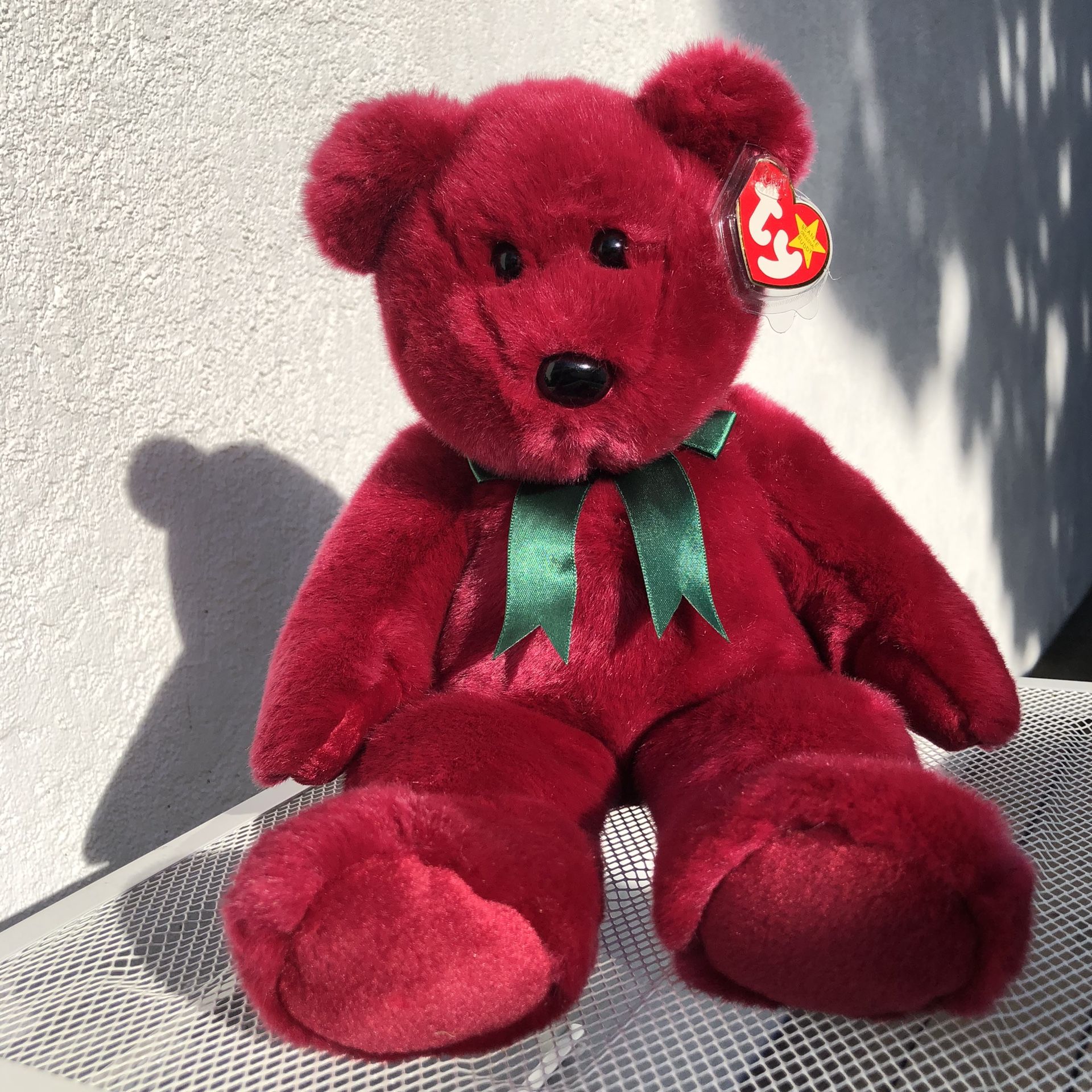 Original 14” TY Beanie Buddy * TEDDY* - 1998 (Silver Lake)