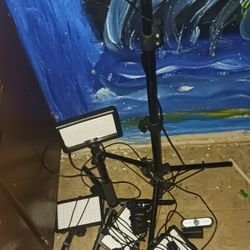 Camaras, Lights,microphones,