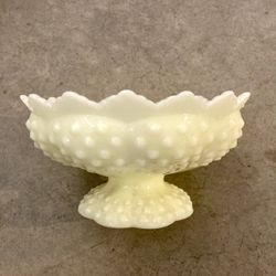 Fenton Antique Glass Dish / Candle Holder